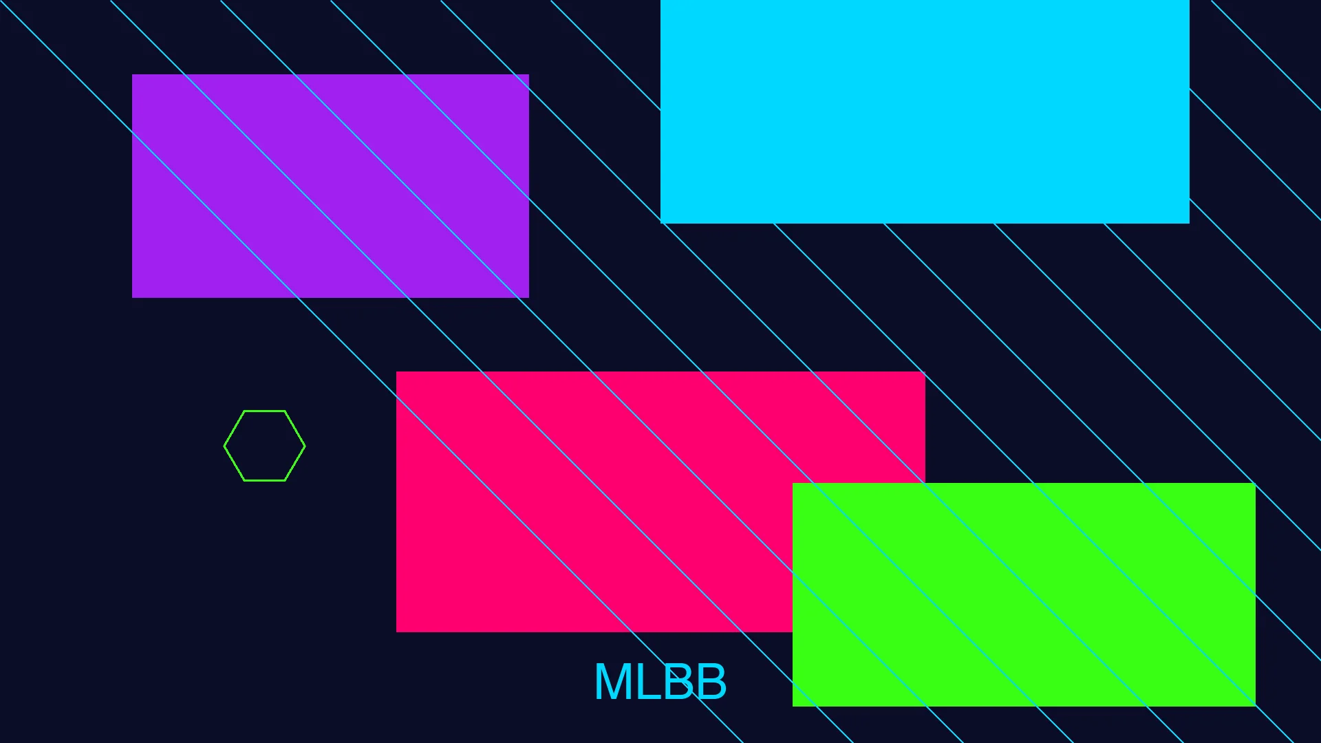 MLBB esports league identity illustration — neon digital design with competitive intensity