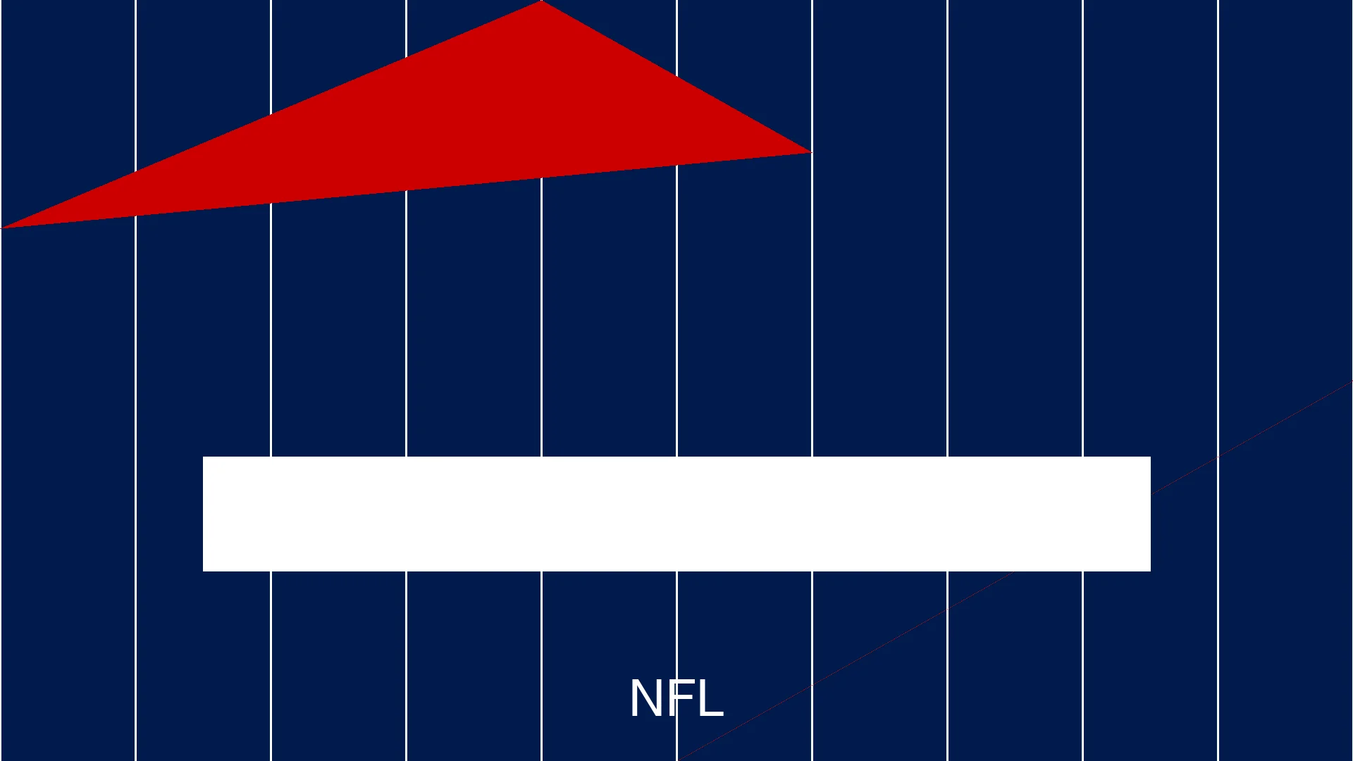 NFL league identity illustration — American institutional design with yard-marker precision